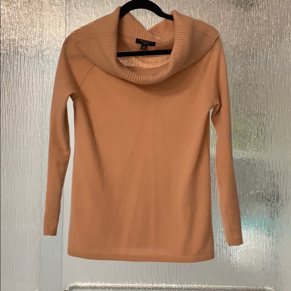 Ann Taylor cowl neck cashmere sweater